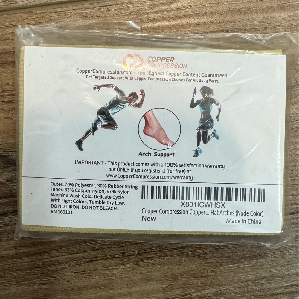 NWT Copper Compression Arch Support - Picture 2 of 2